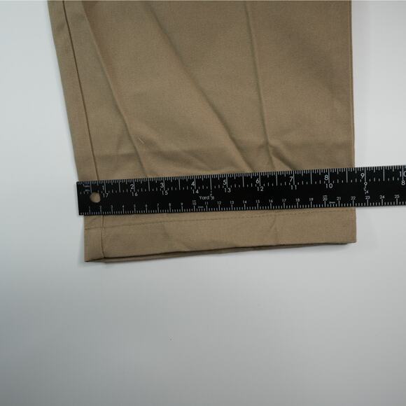 Magellan Outdoors Chino Pants Mens 42X30 Flat Front Heritage Brown New - Picture 10 of 10